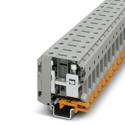 Phoenix Contact Feed-Through Terminal Block; UKH 70; 192A; 1000V; 1-Level; #6 - 3/0; 1-Pole; Screw Connection; Gray